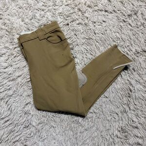 Women’s Size 34 Tan Hippique Knee Patch Horseback Riding Breeches. Good Conditio
